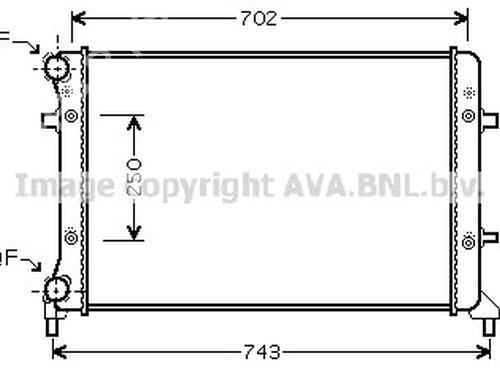 water-radiator-audi-a3-8p1-2003-2004-2005-2006-2007-2008-2009-2010-2011-2012-2013-35911236 main image