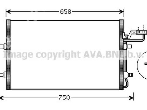 Used AC radiator AC radiator VOLVO C30 (533) 2.0 D (136 hp) 33598840 33598840
