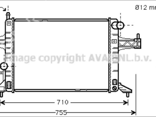 Used Water radiator Water radiator OPEL TIGRA TwinTop (X04) 1.8 (R97) (125 hp) 33584521 33584521
