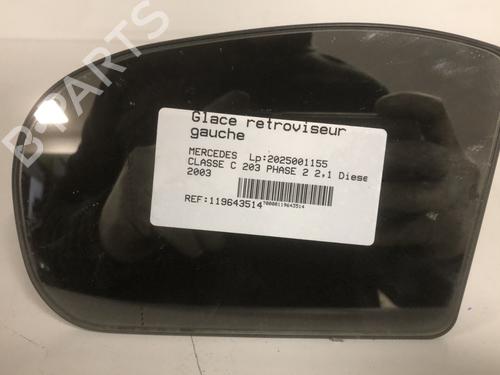 Used Left mirror glass Left mirror glass MERCEDES-BENZ C-CLASS (W203) C 200 CDI (203.007) (122 hp) 33600064 33600064