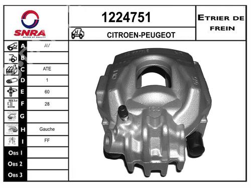 Used Left front brake caliper Left front brake caliper 36579942 36579942