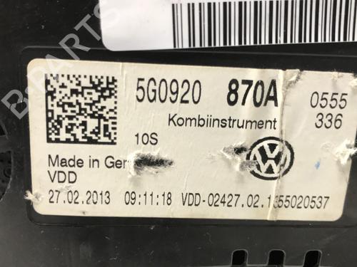 Used Instrument cluster Instrument cluster VW GOLF VII (5G1, BQ1, BE1, BE2) [2012-2021] 33590619 33590619