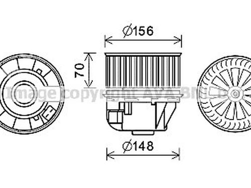Used Heater blower motor Heater blower motor FORD FOCUS III Turnier 2.0 TDCi (136 hp) 34108518 34108518