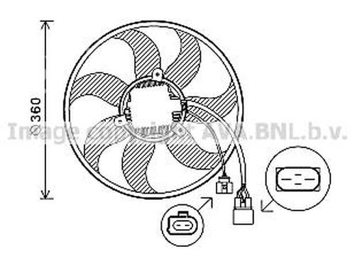 radiator-fan-audi-a3-8p1-2003-2004-2005-2006-2007-2008-2009-2010-2011-2012-2013-35910758 main image