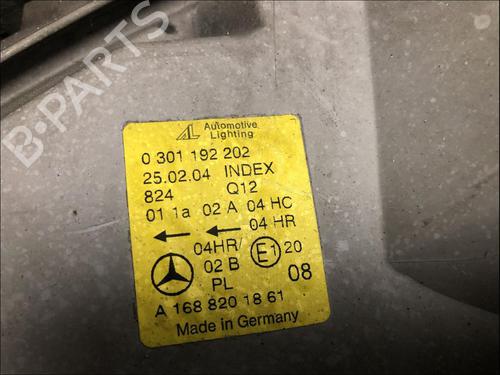 Used Right headlight Right headlight MERCEDES-BENZ A-CLASS (W168) A 170 CDI (168.009, 168.109) (95 hp) 33579025 33579025