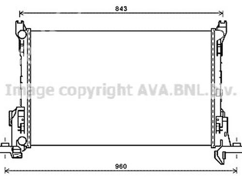 Used Water radiator Water radiator OPEL VIVARO B Van (X82) 1.6 CDTI (05) (116 hp) 33600675 33600675