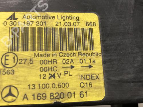 Used Left headlight Left headlight MERCEDES-BENZ A-CLASS (W169) A 180 CDI (169.007, 169.307) (109 hp) 33602113 33602113