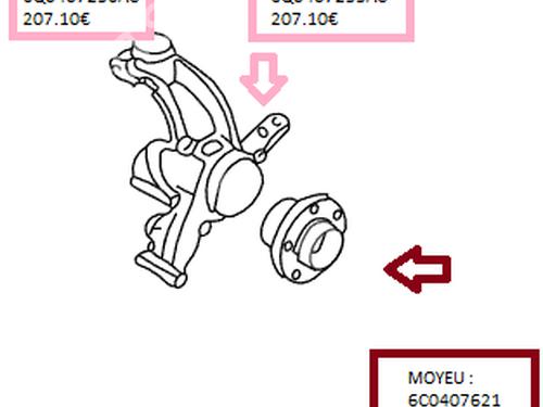 Fusée avant gauche Fusée avant gauche VW POLO V (6R1, 6C1) [2009-2022] 36577572 36577572