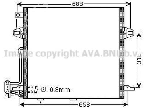 ac-radiator-mercedes-benz-m-class-w164-2005-2006-2007-2008-2009-2010-2011-2012-33603032 main image