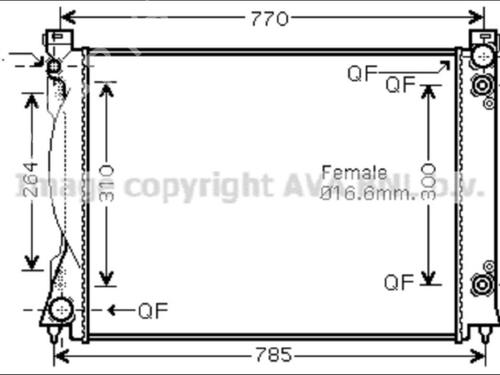 Used Water radiator Water radiator AUDI A6 C6 Avant (4F5) [2004-2011] 33581738 33581738