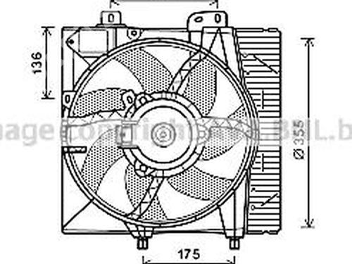 Used Radiator fan Radiator fan PEUGEOT 207 (WA_, WC_) 1.4 16V (95 hp) 34705923 34705923