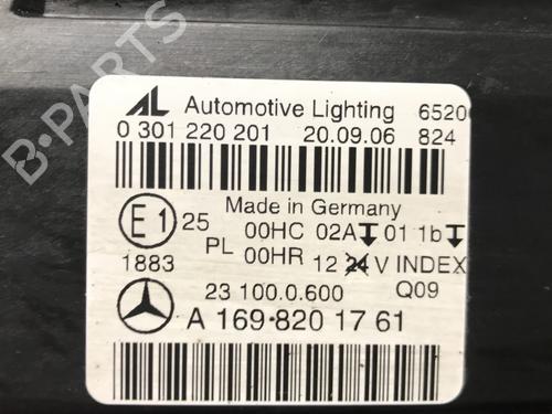 Used Left headlight Left headlight MERCEDES-BENZ B-CLASS Sports Tourer (W245) B 200 TURBO (245.234) (193 hp) 33593215 33593215