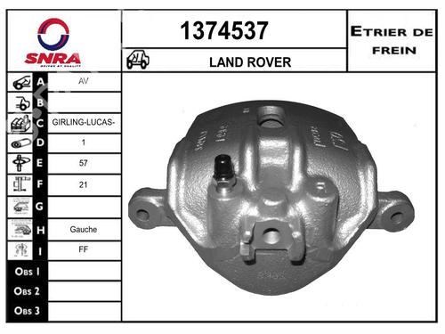 Used Left front brake caliper Left front brake caliper LAND ROVER FREELANDER I (L314) 2.0 Td4 4x4 (112 hp) 33603468 33603468