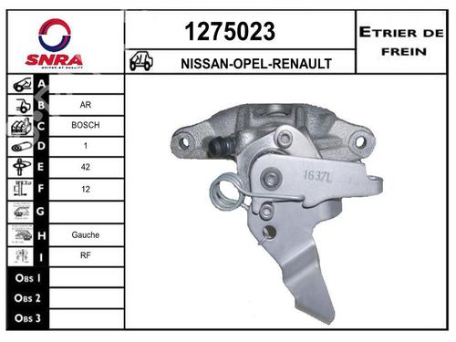 Used Left rear brake caliper Left rear brake caliper RENAULT MASTER II Van (FD) 2.5 dCi 120 (FD0M, FD0U, FD0W, FD2M, FD2W, FD3M, FD3U,... (115 hp) 33602174 33602174