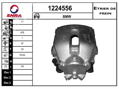 Used Right front brake caliper Right front brake caliper BMW X3 (E83) 2.0 d (150 hp) 33890443 33890443