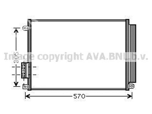 Used AC radiator AC radiator FIAT 500 (312_) 1.3 D Multijet (312AXB1A) (75 hp) 34722703 34722703