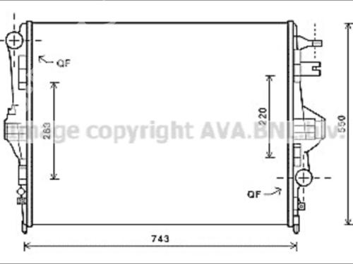Used Water radiator Water radiator PORSCHE CAYENNE (92A) 3.0 S E-Hybrid (416 hp) 33589932 33589932