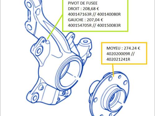 Used Left front steering knuckle Left front steering knuckle RENAULT MEGANE III Hatchback (BZ0/1_, B3_) 1.5 dCi (BZ09, BZ0D, BZ1W, BZ29, BZ14) (110 hp) 35907004 35907004