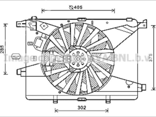Used Radiator fan Radiator fan ALFA ROMEO 159 (939_) 1.8 MPI (939AXL1A) (140 hp) 35909788 35909788