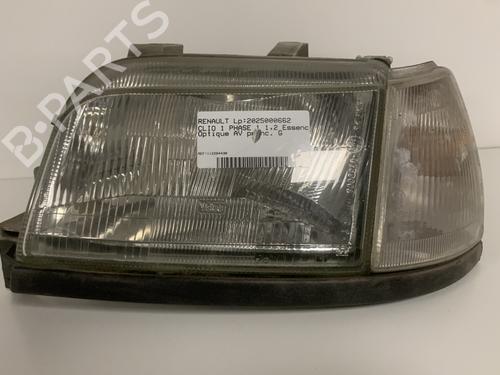 Used Left headlight Left headlight RENAULT CLIO I (B/C57_, 5/357_) 1.2 (B/C/S572) (60 hp) 33593616 33593616