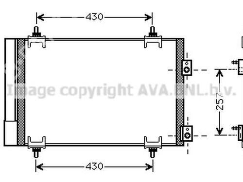 Used AC radiator AC radiator PEUGEOT 3008 I MPV (0U_) [2009-2017] 33731102 33731102