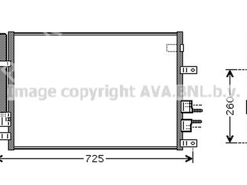 Used AC radiator AC radiator ALFA ROMEO 159 Sportwagon (939_) 1.9 JTDM 16V (939BXC1B, 939BXC12) (150 hp) 33594776 33594776