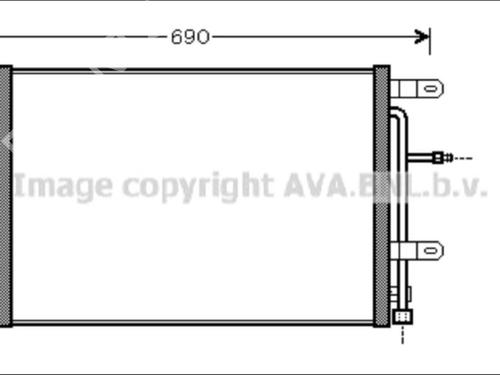 AC radiator AUDI A4 B7 Avant (8ED) | BP35908899M32 - Image 2
