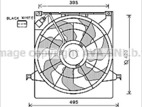 Radiator fan KIA CEE'D Hatchback (ED) 1.6 CRDi 90 | BP35908332M35 - Image 1