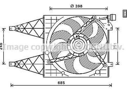 Køleventilator elektrisk Køleventilator elektrisk VW POLO V (6R1, 6C1) [2009-2022] 35914074 35914074