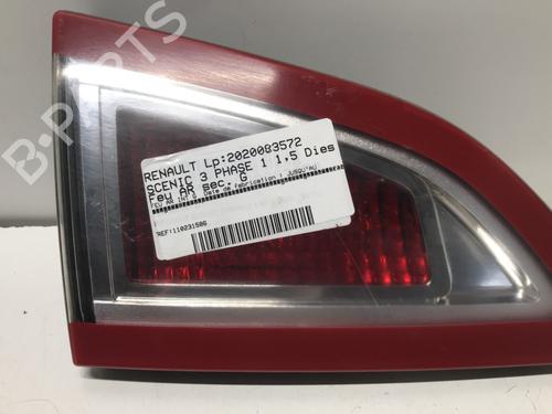 Used Left tailgate light Left tailgate light RENAULT SCÉNIC III (JZ0/1_) 1.5 dCi (86 hp) 33589544 33589544