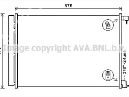Used AC radiator AC radiator MERCEDES-BENZ C-CLASS (W205) C 220 BlueTEC / d (205.002, 205.004) (170 hp) 33586967 33586967