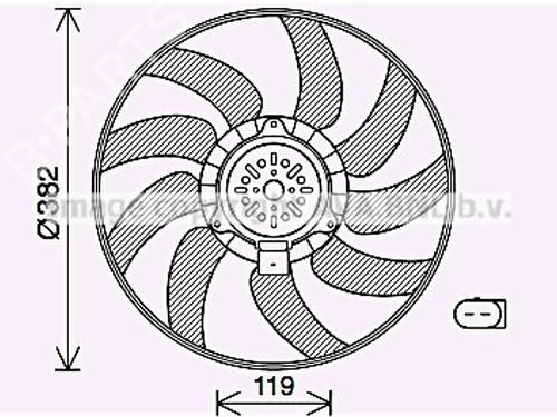 Used Radiator fan Radiator fan AUDI A5 Sportback (8TA) 2.0 TDI (143 hp) 33601901 33601901
