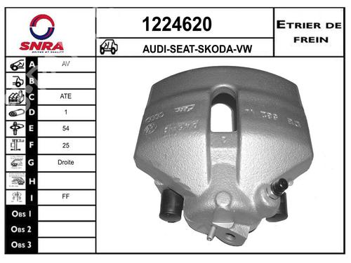 right-front-brake-caliper-vw-golf-v-variant-1k5-2007-2008-2009-34204448 main image