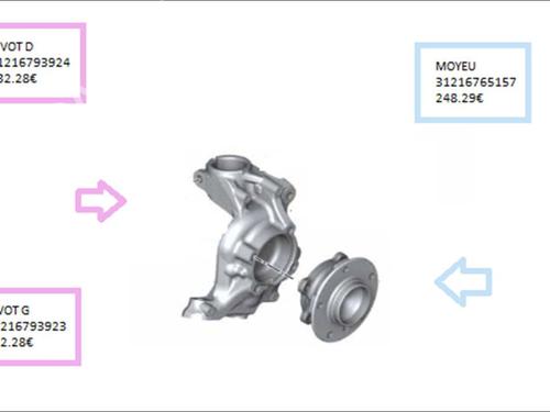 Right front steering knuckle BMW 3 (E90) | BP33590395M26 - Image 2