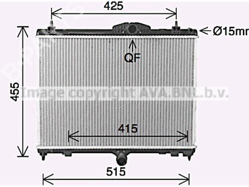 Used Water radiator Water radiator PEUGEOT 508 I (8D_) 1.6 BlueHDi 120 (120 hp) 34451795 34451795