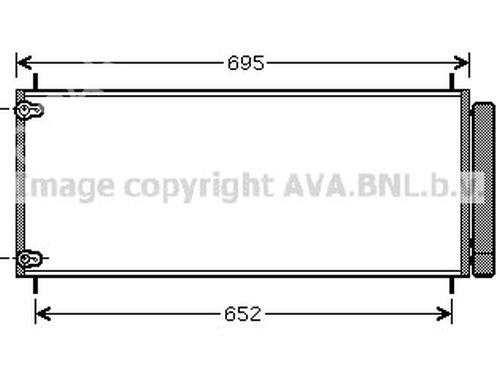 Used AC radiator AC radiator TOYOTA AURIS (_E15_) 2.0 D-4D (ADE150_, ADE150R) (126 hp) 33851280 33851280