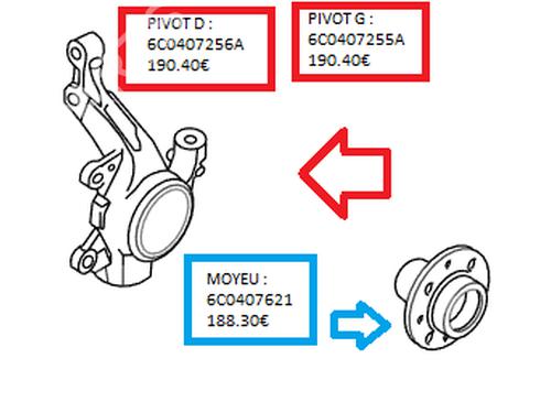 Fusée avant gauche Fusée avant gauche VW POLO V (6R1, 6C1) [2009-2022] 33869764 33869764