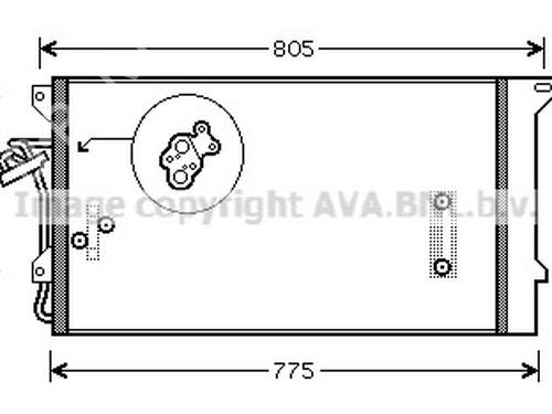 AC radiator AUDI Q7 (4LB) 3.0 TDI quattro | BP33602977M32 - Image 2