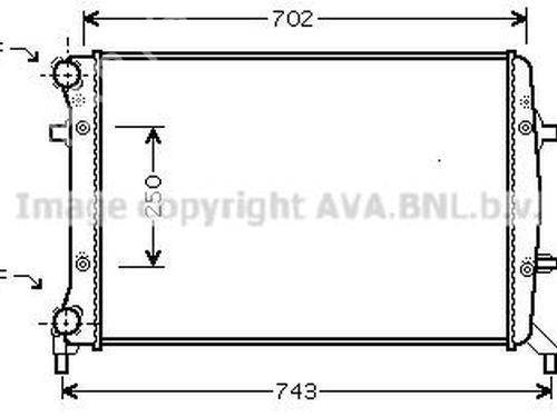 Used Water radiator Water radiator VW TOURAN (1T1, 1T2) 1.6 FSI (115 hp) 33653422 33653422