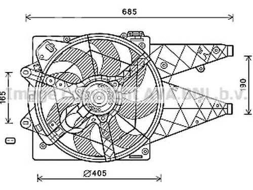 Used Radiator fan Radiator fan FIAT DOBLO Bus (263_) [2009-2023] 35912970 35912970