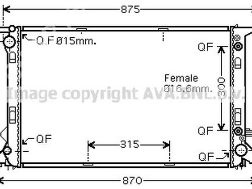water-radiator-audi-q5-8rb-2008-2009-2010-2011-2012-2013-2014-2015-2016-2017-2018-2019-33600308 main image