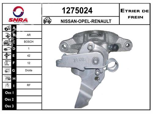 Used Right rear brake caliper Right rear brake caliper RENAULT MASTER II Van (FD) 2.5 dCi 120 (FD0M, FD0U, FD0W, FD2M, FD2W, FD3M, FD3U,... (115 hp) 33602173 33602173