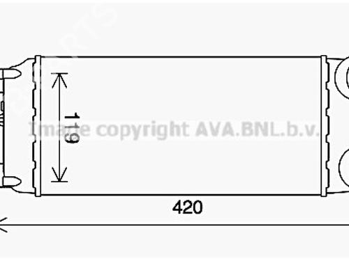 Used Intercooler Intercooler FORD FIESTA VI (CB1, CCN) 1.6 TDCi (95 hp) 33593549 33593549