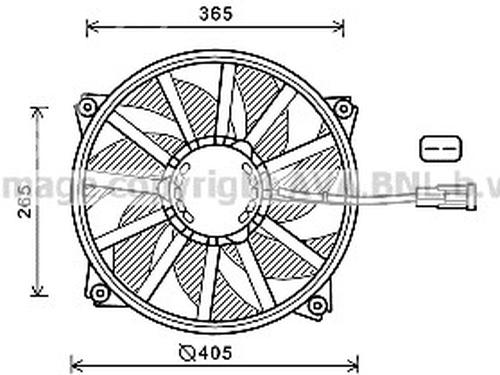 Used Radiator fan Radiator fan PEUGEOT 3008 I MPV (0U_) [2009-2017] 33731115 33731115