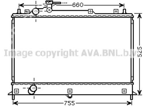 water-radiator-mazda-cx-7-er-2006-2007-2008-2009-2010-2011-2012-2013-2014-35913782 main image