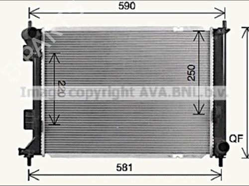 Water radiator KIA VENGA (YN) 1.4 CVVT | BP36574200M31 - Image 2