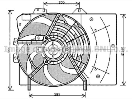 Used Radiator fan Radiator fan PEUGEOT 208 I (CA_, CC_) 1.2 THP 110 (110 hp) 35908547 35908547