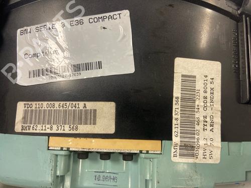 Instrument cluster BMW 3 Compact (E36) 318 tds | BP37255295C47 - Image 2