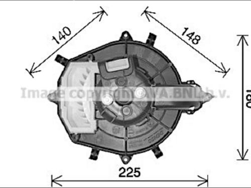 Used Heater blower motor Heater blower motor CITROËN C4 Picasso I MPV (UD_) [2006-2015] 35906228 35906228