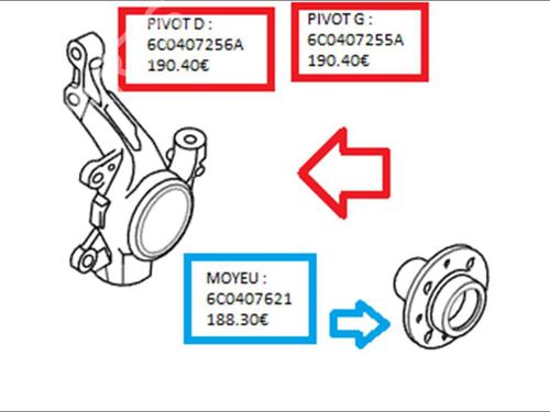 Used Right front steering knuckle Right front steering knuckle VW POLO V (6R1, 6C1) 1.2 (60 hp) 34218612 34218612